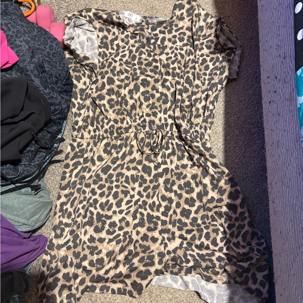 Leopard Print Romper